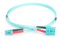 Digitus FO Patch Cord, Duplex, LC to SC MM OM3 50/125 ?, 1 m
