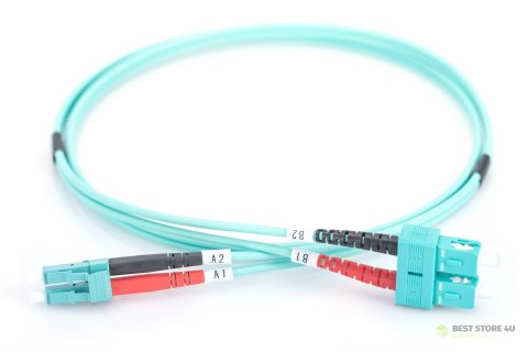 Digitus FO Patch Cord, Duplex, LC to SC MM OM3 50/125 ?, 1 m Digitus FO Patch Cord, Duplex, LC to SC MM OM3 50/125 ?, 1 m