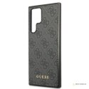 Guess 4G Metal Gold Logo - Etui Samsung Galaxy S22 Ultra (szary)