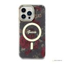 Guess Flower MagSafe - Etui iPhone 14 Pro Max (Zielony)