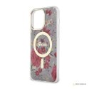 Guess Flower MagSafe - Etui iPhone 14 Pro Max (Zielony)