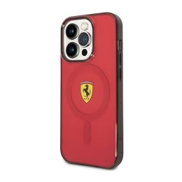 Ferrari Translucent MagSafe - Etui iPhone 14 Pro Max (Czerwony)