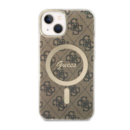 Guess 4G MagSafe - Etui iPhone 14 Plus (Brązowy)