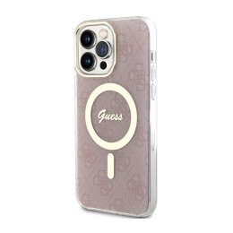 Guess 4G MagSafe - Etui iPhone 14 Pro Max (Różowy)