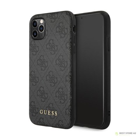 Guess 4G Metal Gold Logo - Etui iPhone 11 Pro (szary)