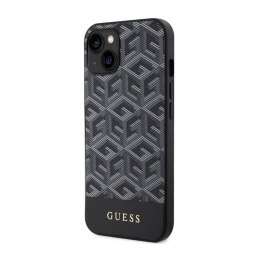 Guess GCube Stripes MagSafe - Etui iPhone 14 Plus (Czarny)