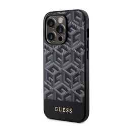Guess GCube Stripes MagSafe - Etui iPhone 14 Pro (Czarny)