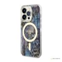 Guess Leopard MagSafe - Etui iPhone 14 Pro Max (Niebieski)