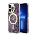 Guess Leopard MagSafe - Etui iPhone 14 Pro Max (Różowy)