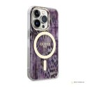 Guess Leopard MagSafe - Etui iPhone 14 Pro Max (Różowy)