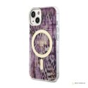 Guess Leopard MagSafe - Etui iPhone 14 (Różowy)