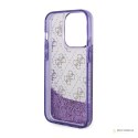 Guess Liquid Glitter Transculent 4G - Etui iPhone 14 Pro (Purpurowy)