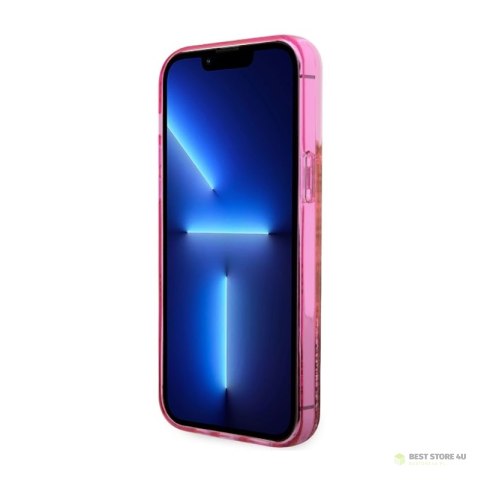 Guess Liquid Glitter Transculent 4G - Etui iPhone 14 Pro (Różowy) Guess Liquid Glitter Transculent 4G - Etui iPhone 14 Pro (Różowy)
