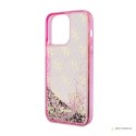 Guess Liquid Glitter Transculent 4G - Etui iPhone 14 Pro (Różowy)