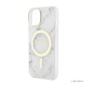 Guess Marble MagSafe - Etui iPhone 14 (Biały)