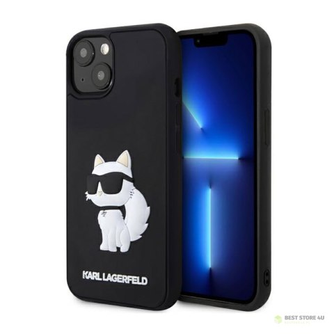 Karl Lagerfeld 3D Rubber NFT Choupette - Etui iPhone 14 (Czarny)