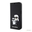 Karl Lagerfeld Booktype NFT Saffiano Karl & Choupette - Etui iPhone 14 Pro Max (Czarny)