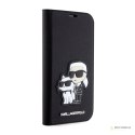 Karl Lagerfeld Booktype NFT Saffiano Karl & Choupette - Etui iPhone 14 Pro Max (Czarny)