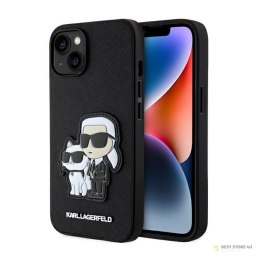 Karl Lagerfeld NFT Saffiano Karl & Choupette - Etui iPhone 14 (Czarny)