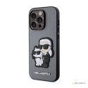 Karl Lagerfeld NFT Saffiano Karl & Choupette - Etui iPhone 14 Pro Max (Srebrny)