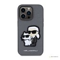 Karl Lagerfeld NFT Saffiano Karl & Choupette - Etui iPhone 14 Pro Max (Srebrny)