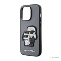 Karl Lagerfeld NFT Saffiano Karl & Choupette - Etui iPhone 14 Pro Max (Srebrny)