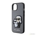 Karl Lagerfeld NFT Saffiano Karl & Choupette - Etui iPhone 14 (Srebrny)