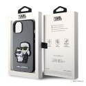 Karl Lagerfeld NFT Saffiano Karl & Choupette - Etui iPhone 14 (Srebrny)