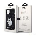 Karl Lagerfeld Saffiano Monogram NFT Choupette - Etui iPhone 14 Plus (Czarny)