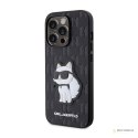 Karl Lagerfeld Saffiano Monogram NFT Choupette - Etui iPhone 14 Pro (Czarny)