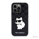 Karl Lagerfeld Saffiano Monogram NFT Choupette - Etui iPhone 14 Pro (Czarny)