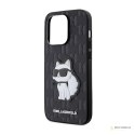 Karl Lagerfeld Saffiano Monogram NFT Choupette - Etui iPhone 14 Pro (Czarny)