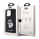 Karl Lagerfeld Saffiano Monogram NFT Choupette - Etui iPhone 14 Pro (Czarny)