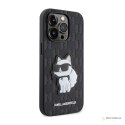 Karl Lagerfeld Saffiano Monogram NFT Choupette - Etui iPhone 14 Pro Max (Czarny)