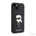 Karl Lagerfeld Saffiano Monogram NFT Ikonik - Etui iPhone 14 Plus (Czarny)