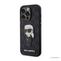 Karl Lagerfeld Saffiano Monogram NFT Ikonik - Etui iPhone 14 Pro Max (Czarny)