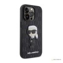 Karl Lagerfeld Saffiano Monogram NFT Ikonik - Etui iPhone 14 Pro Max (Czarny)