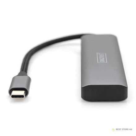 Digitus USB-C 4-portowy HUB 2x USB-A + 2x USB-C Gen2 DA-70245 Digitus USB-C 4-portowy HUB 2x USB-A + 2x USB-C Gen2 DA-70245
