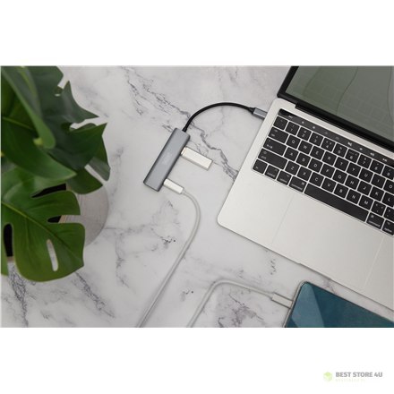 Digitus USB-C 4-portowy HUB 2x USB-A + 2x USB-C Gen2 DA-70245 Digitus USB-C 4-portowy HUB 2x USB-A + 2x USB-C Gen2 DA-70245