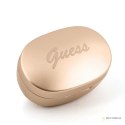 Guess Script Logo - Słuchawki Bluetooth TWS + etui ładujące (złoty)