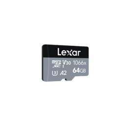 Lexar Professional 1066x UHS-I MicroSDXC, 64 GB, pamięć flash klasy 10, czarny/szary, 120 MB/s, 160 MB/s