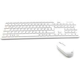 Mysz i klawiatura Microsoft QHG-00036 bezprzewodowa, dołączone baterie, DE, biała