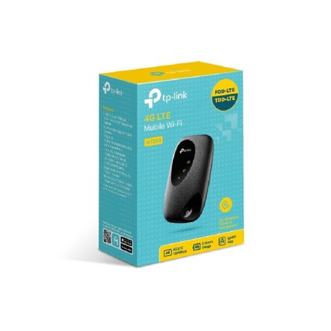 TP-LINK 4G LTE Mobile Wi-Fi M7200 802.11n, 300 Mbit/s, Typ anteny 1xWewnętrzna, 1 x microUSB