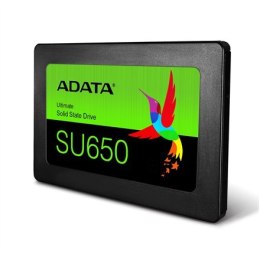 ADATA Ultimate SU650 120 GB, interfejs SSD SATA, prędkość zapisu 320 MB/s, prędkość odczytu 520 MB/s