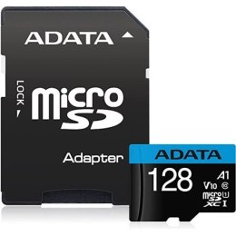 ADATA microSDXC/SDHC UHS-I Memory Card Premier 128 GB, microSDHC/SDXC, pamięć flash class 10