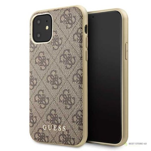 Guess 4G Collection - Etui iPhone 11 (brązowy)