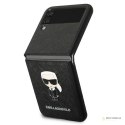 Karl Lagerfeld Saffiano Ikonik - Etui Samsung Galaxy Z Flip 4 (czarny)