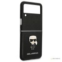 Karl Lagerfeld Saffiano Ikonik - Etui Samsung Galaxy Z Flip 4 (czarny)