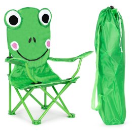 Krzesło składana dla dzieci krzesełko turystyczne z torbą Żabka