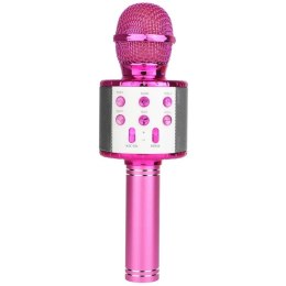 MANTA Mikrofon z głośnikiem Bluetooth MIC21-PKL różowy